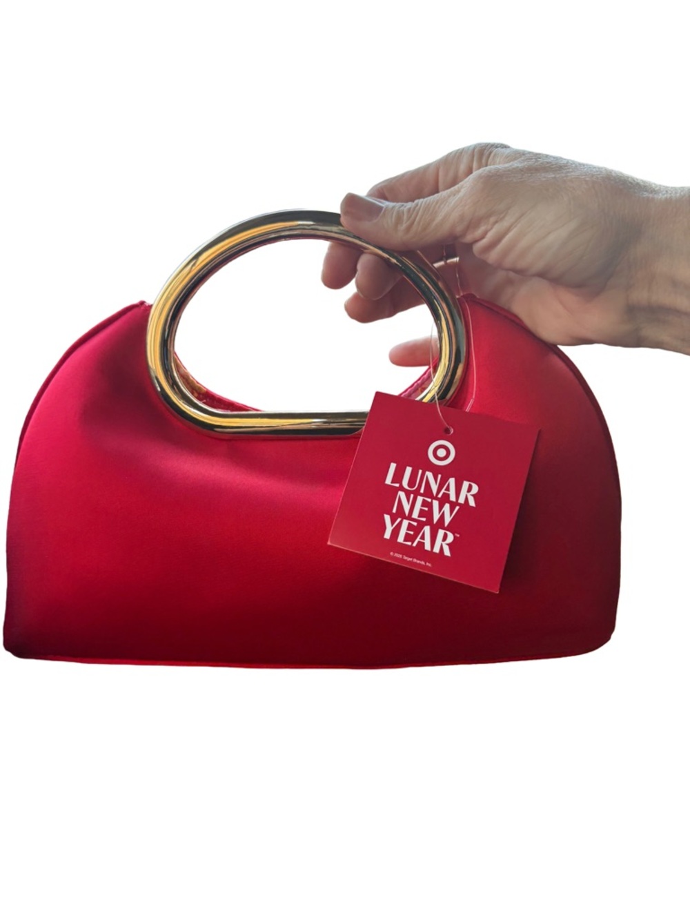 TARGET NWT lunar new year clutch handbag -red/gold - Picture 3 of 3